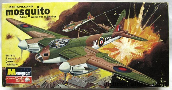 Monogram 1/48 De Havilland Mosquito - N.F.II / Mk.IV / F.B.VI / II Night Intruder - Four Star Issue, PA129-200 plastic model kit